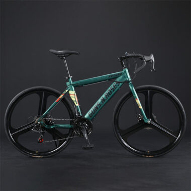 Color steel 700C road bike with durable frame design