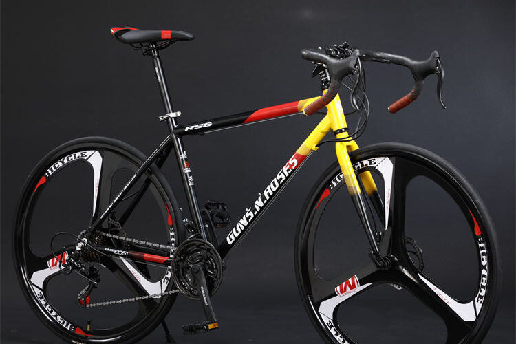 Color Steel 700C Road Bike (5) Color steel 700C road bike with durable frame design