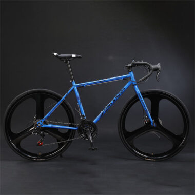 Color steel 700C road bike with durable frame design