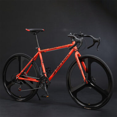 Color steel 700C road bike with durable frame design