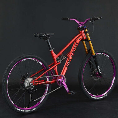 Full suspension adult downhill MTB mountain bike for extreme terrain