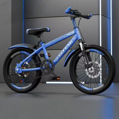 Kids bike with gears, suspension system and disc brakes
